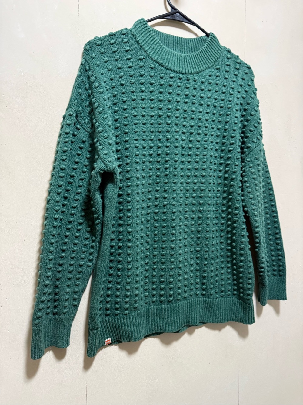 Lego Dark Green Bobble Knit Crewneck Sweater - Sz L - Picture 2 of 10